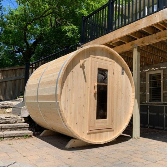 barrel sauna