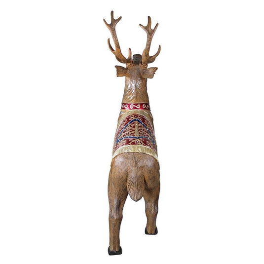 Santa's North Pole Illuminated Christmas Reindeer Outdoor/Indoor Statue - BackyardBliss