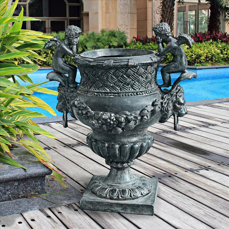 Load image into Gallery viewer, bronze outdoor &amp; indoor urn planter
