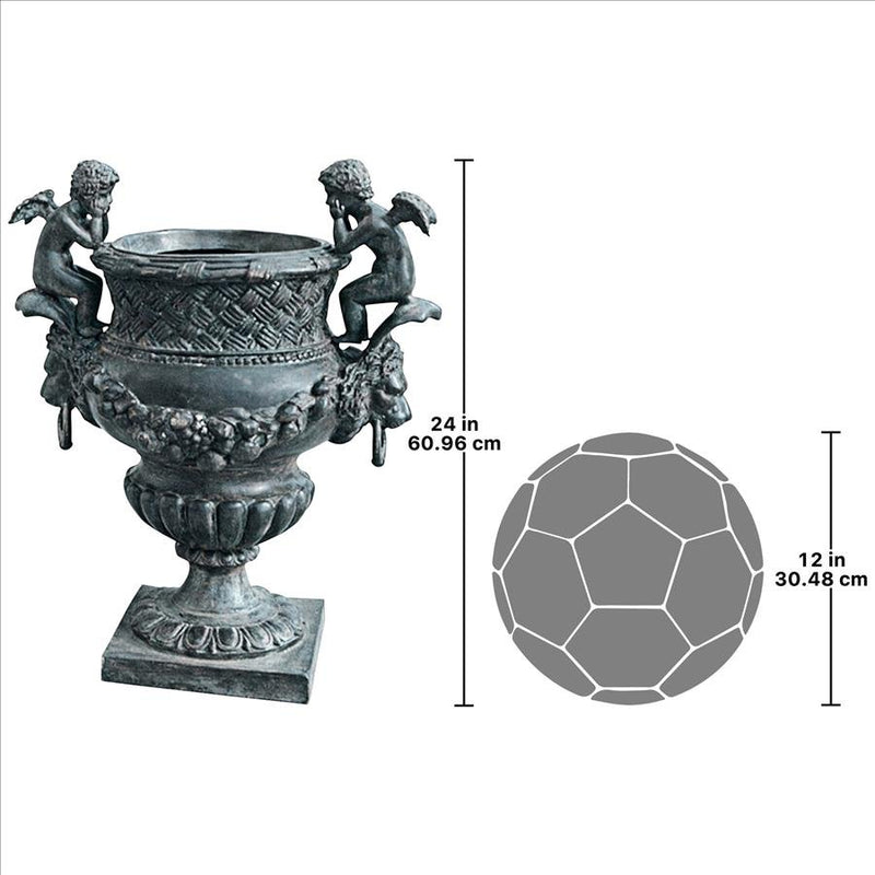 Load image into Gallery viewer, bronze urn planter
